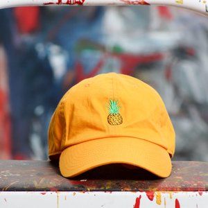 KBETHOS Hat Womens One Size Yellow Orange Pineapple Adjustable Cap